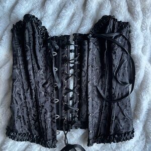 Elegant Black Lace Corset